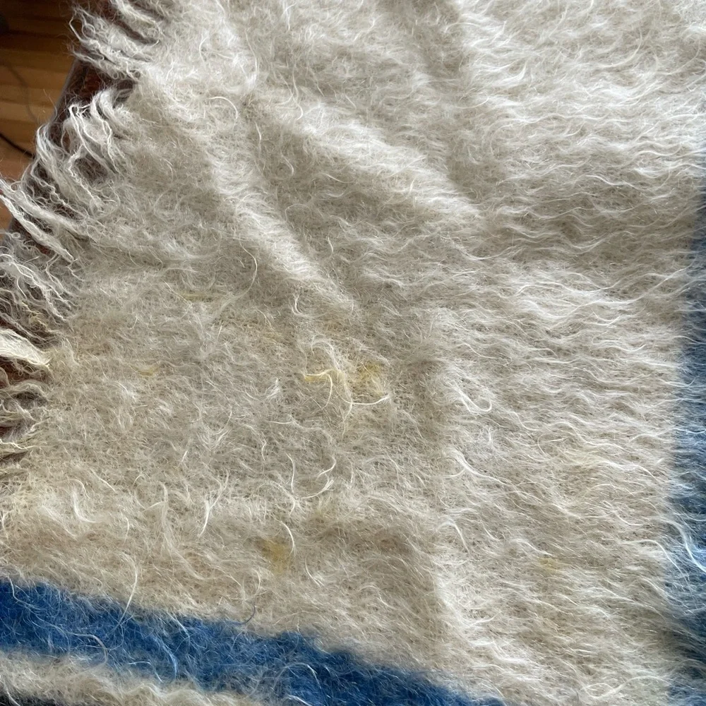 Vintage Glen Cree Mohair Blanket Scotland 75”x50”